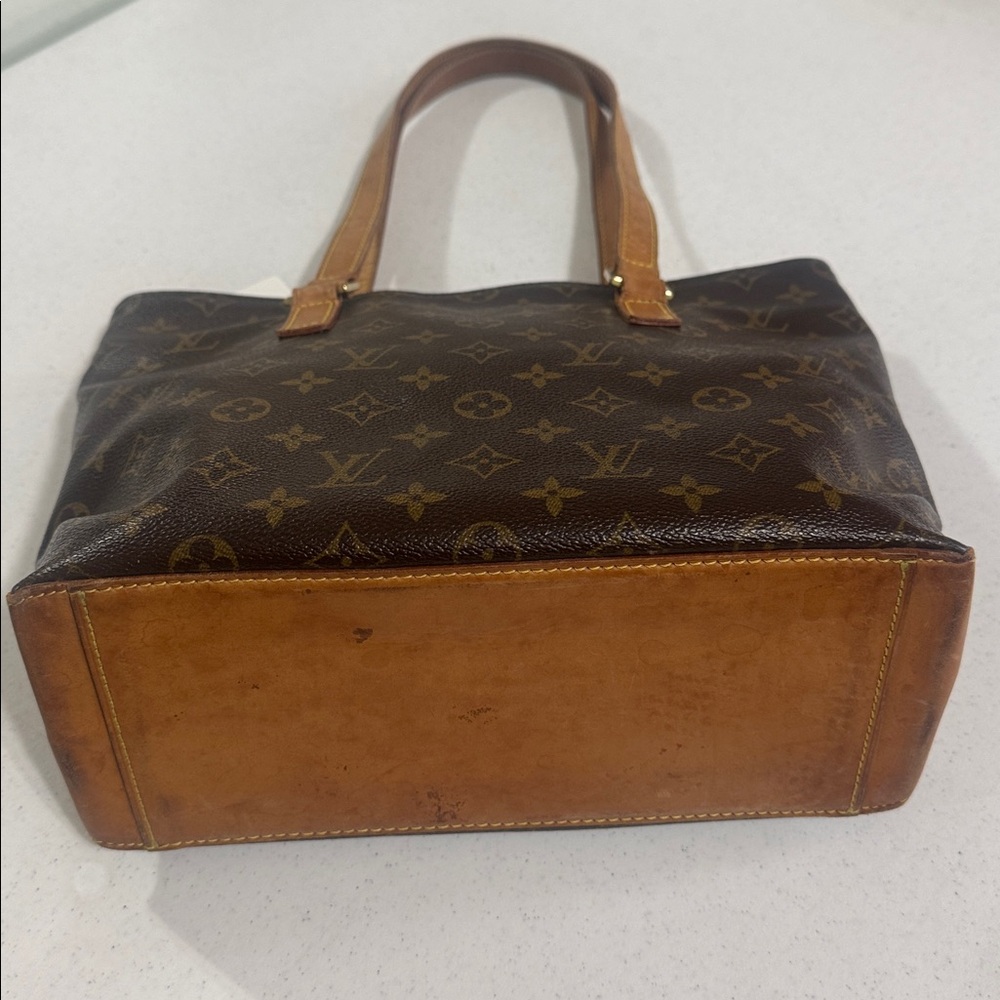 Louis Vuitton Cabas Piano Brown and Gold Monogram Tote Authentic - Picture 6 of 16